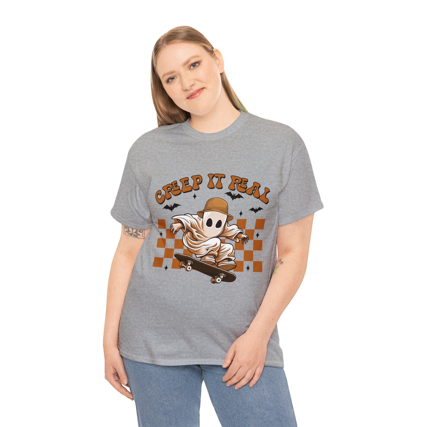 Creep It Real Ghost Halloween Short Sleeve Tee