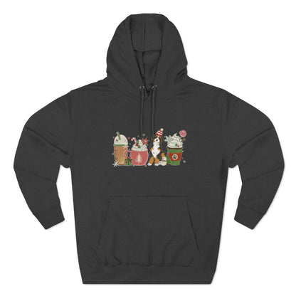 Australian Shepherd Dog Latte Christmas Pullover Hoodie