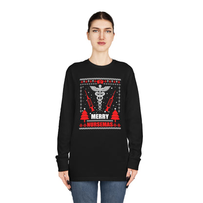 Merry Nursemas Ugly Christmas Sweater Long Sleeve T-shirt