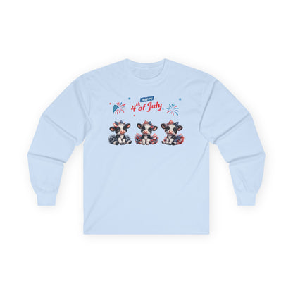 4th of July Cows in Tutus Long Sleeve T-Shirt