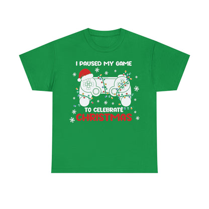 I Paused My Game To Celebrate Christmas Short Sleeve Tee