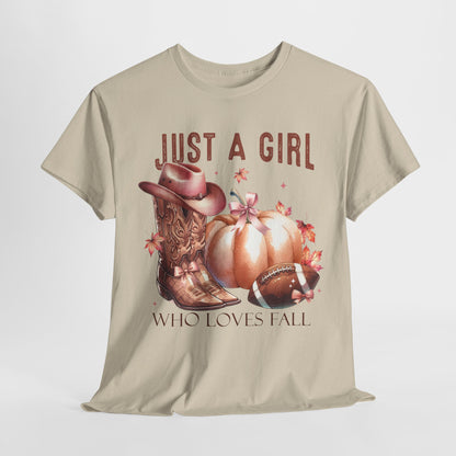 Country Just a Girl Who Loves Fall T-Shirt