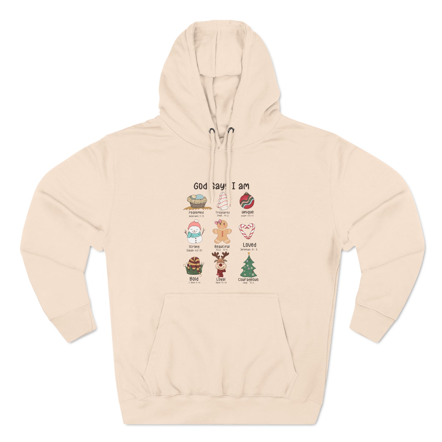 God Says I Am Christmas Pullover Hoodie