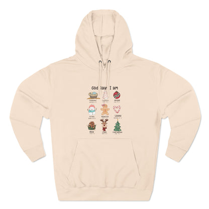 God Says I Am Christmas Pullover Hoodie