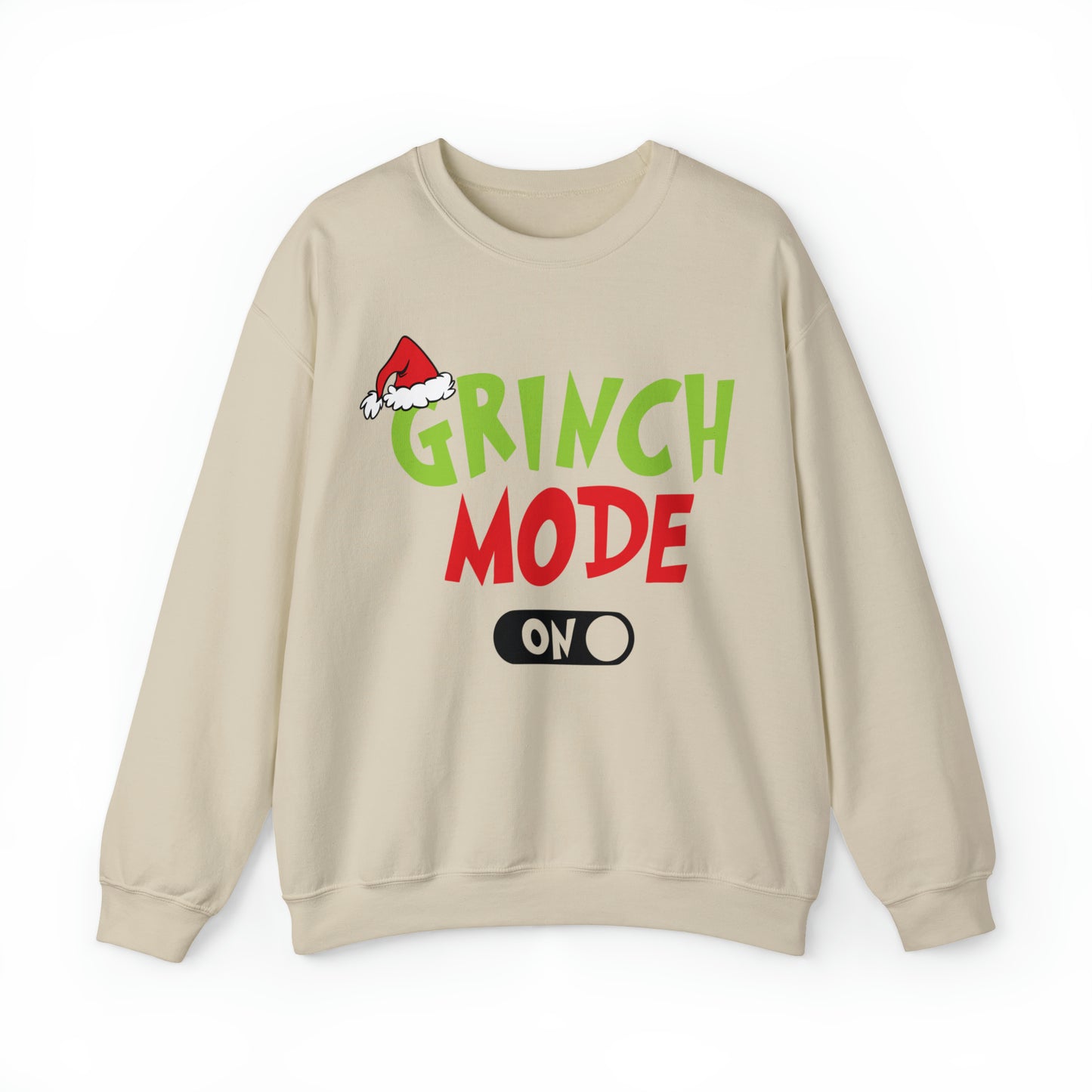 Grinch Mode On Christmas Sweatshirt