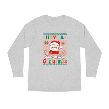 Have a Llamazing Christmas Ugly Sweater Long Sleeve Tee