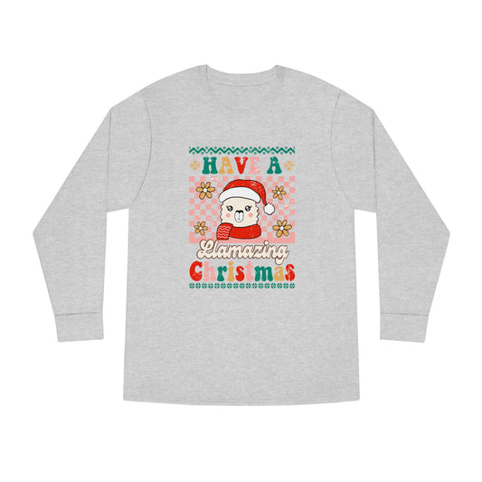 Have a Llamazing Christmas Ugly Sweater Long Sleeve Tee