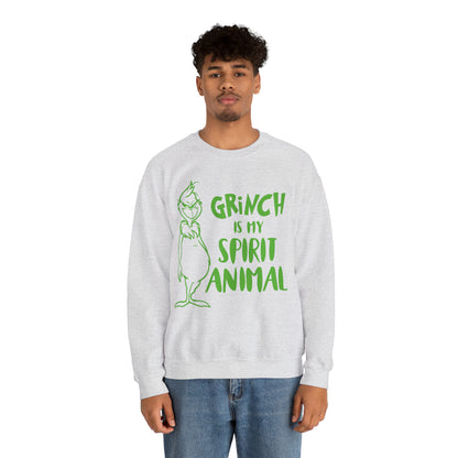 Grinch is My Spirit Animal Christmas Sweatshirt