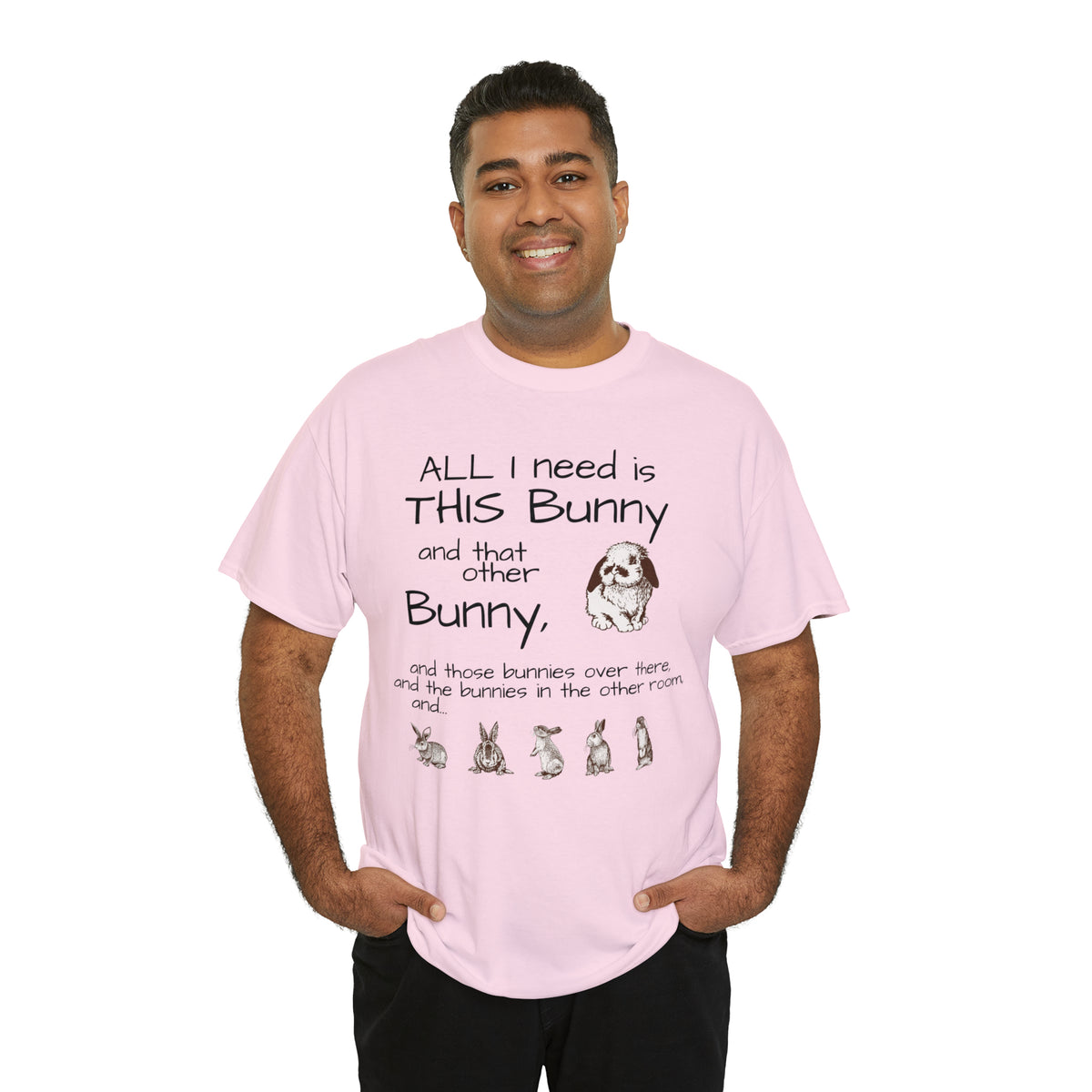 All The Bunnies Rabbit lover Unisex Heavy Cotton Tee