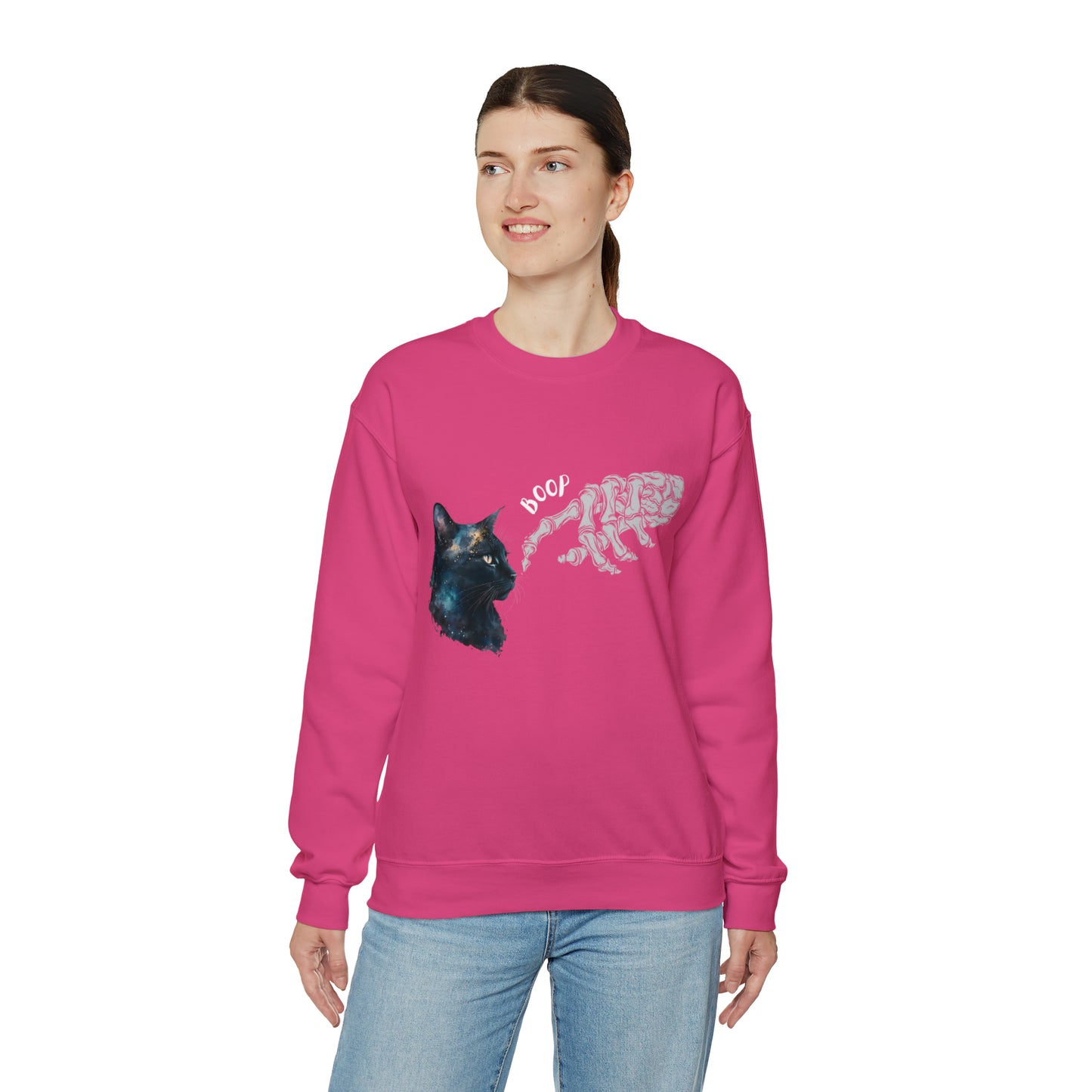 Boop The Cat Design 2  Halloween Sweatshirt