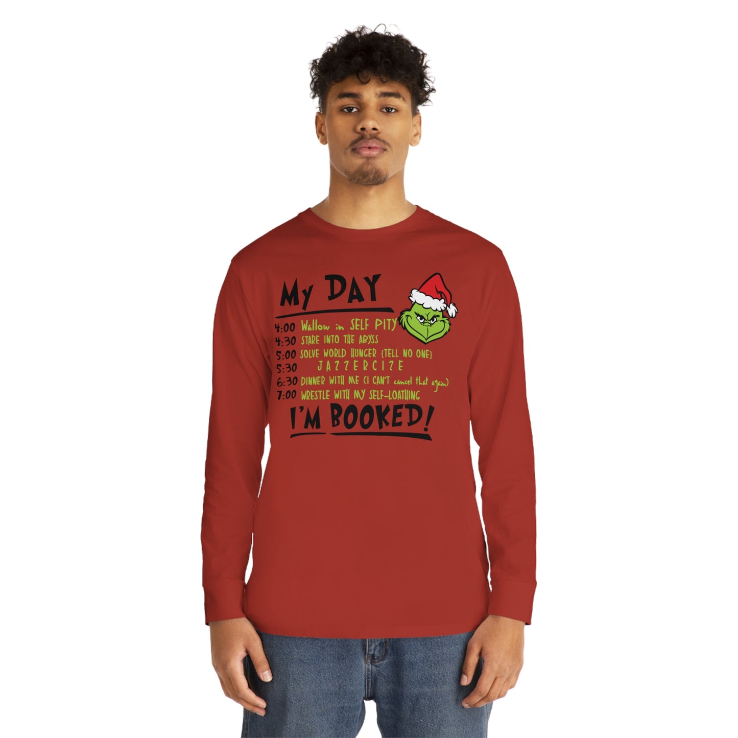 Grinch My Day Christmas Long Sleeve T-Shirt