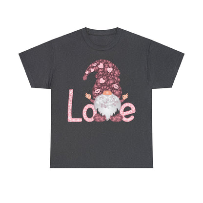 Love Gnome Valentine Short Sleeve Tee