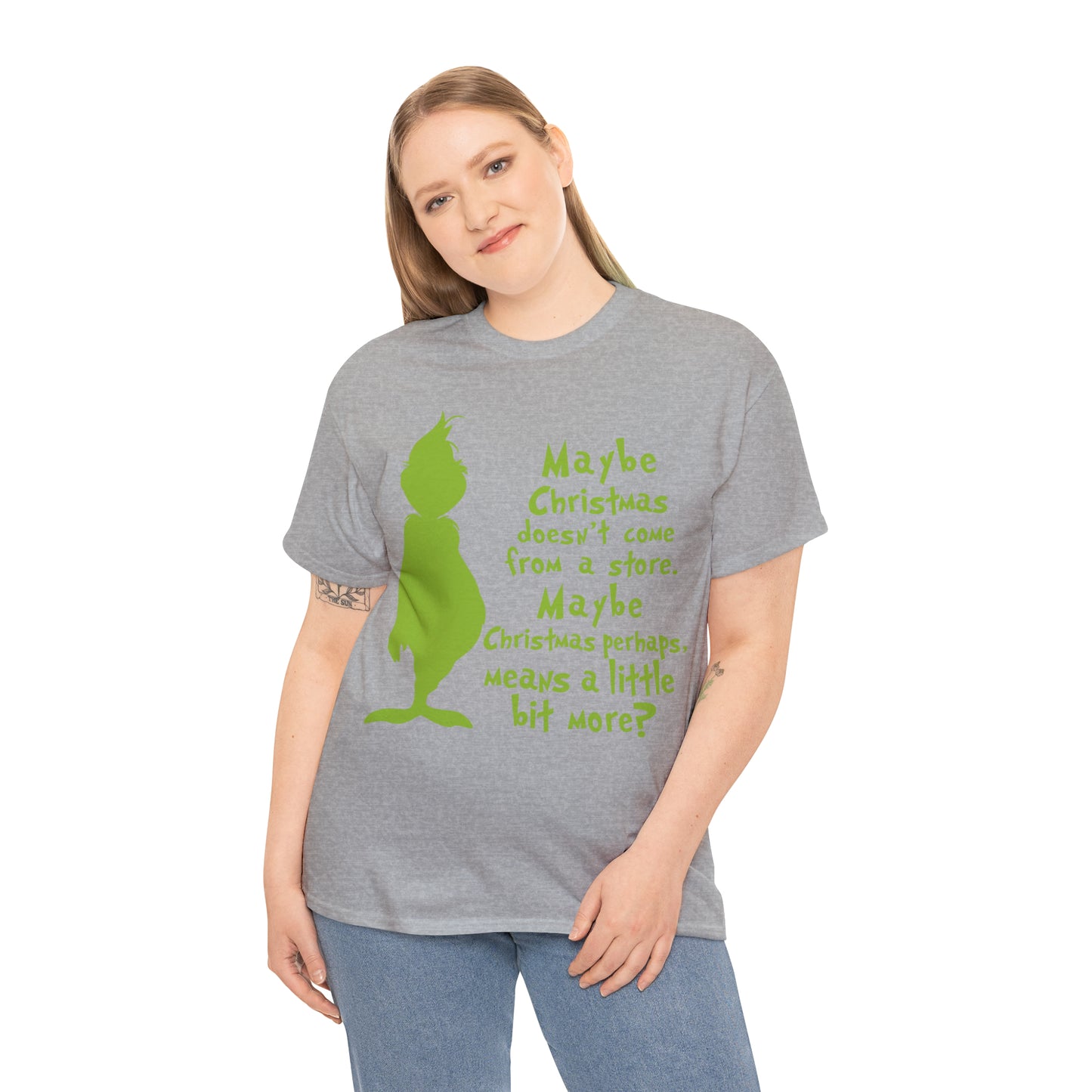 Maybe Christmas Doesn't Come From a Store Grinch Christmas Short Sleeve Tee