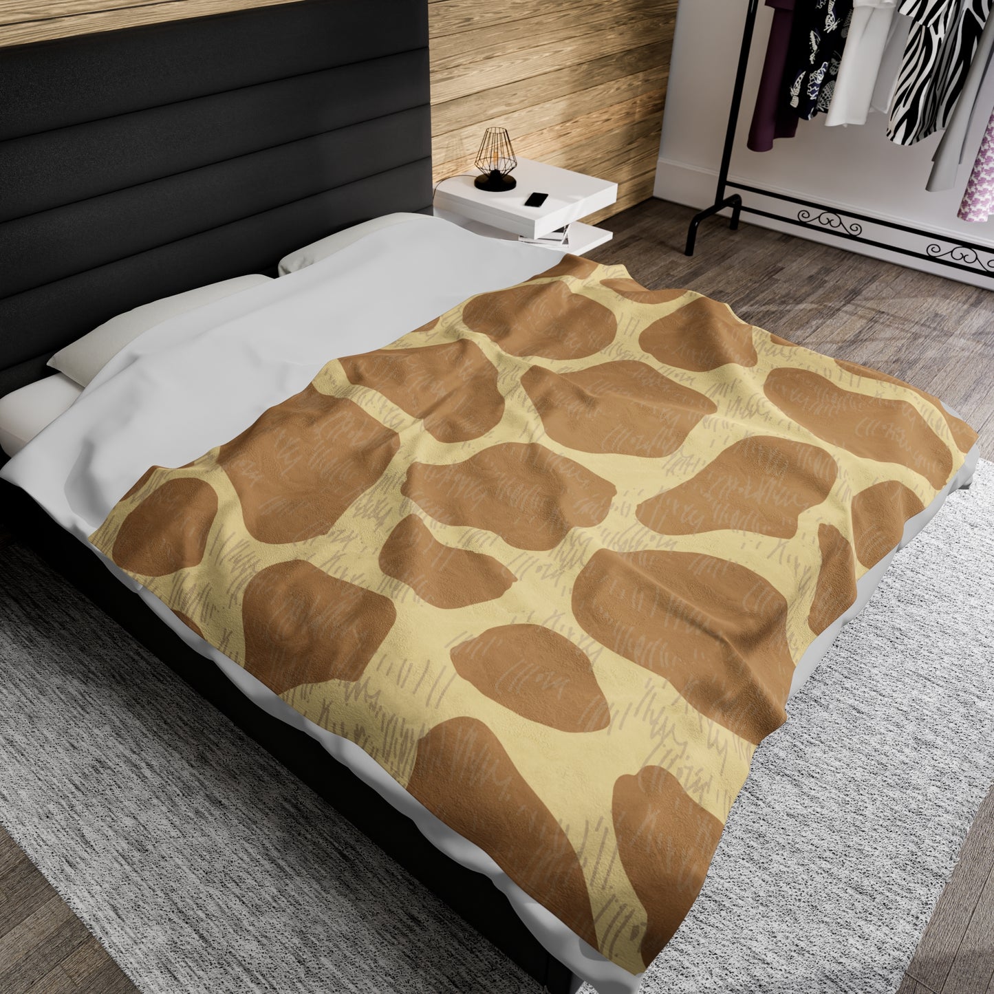 Giraffe Skin Print Pattern Blanket