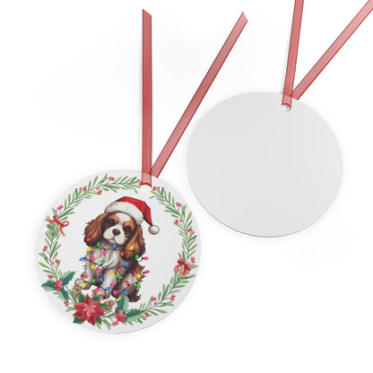 Cavalier King Charles Spaniel Dog in Lights Ornament
