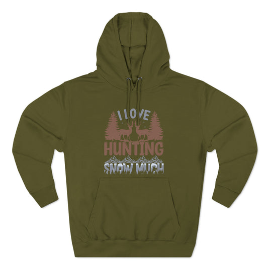 I Love Hunting Snow Much Christmas Ugly Sweater Pullover Hoodie