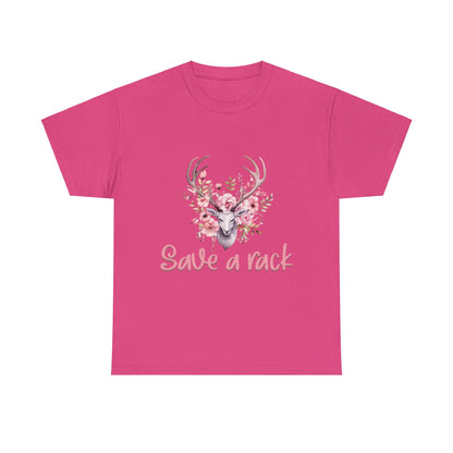 Save a Rack Deer Breast Cancer Short Sleeve Tee