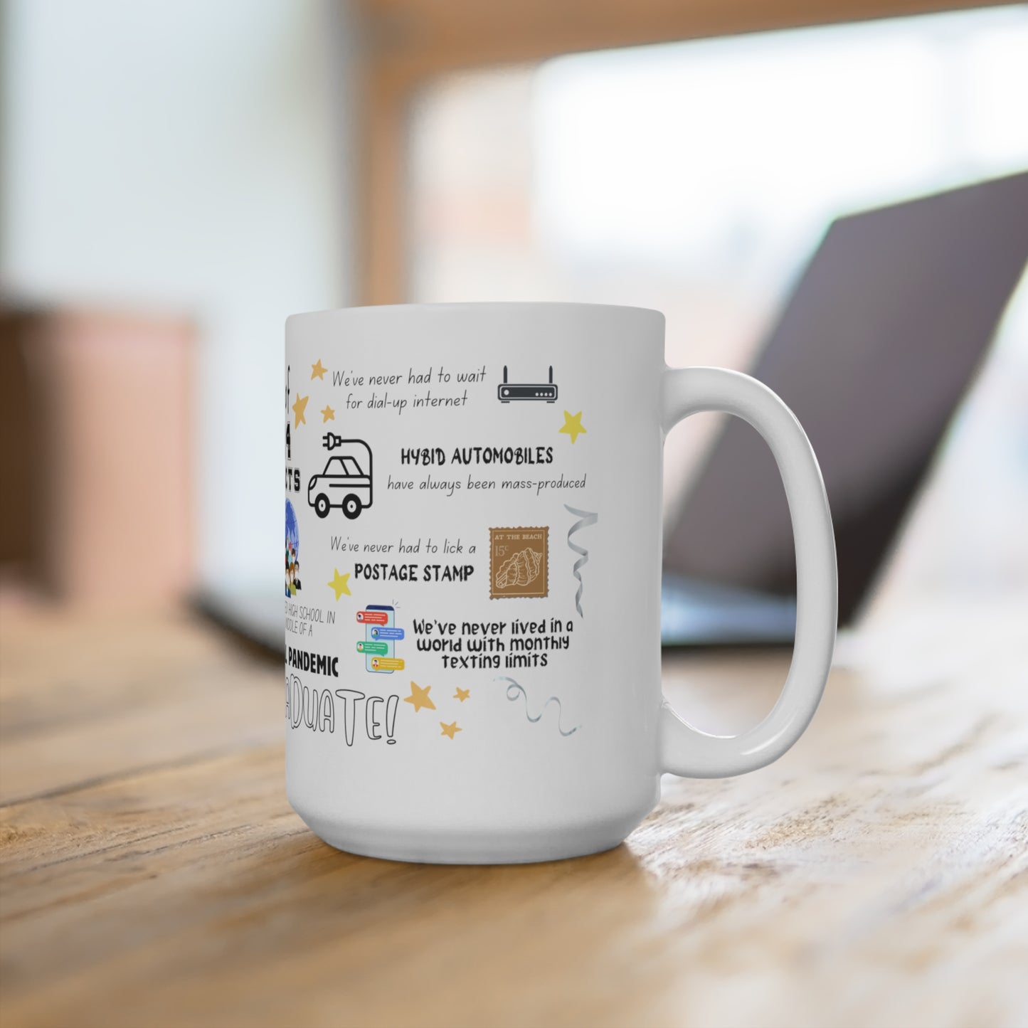 2024 Graduation Fun Facts Mug,15oz