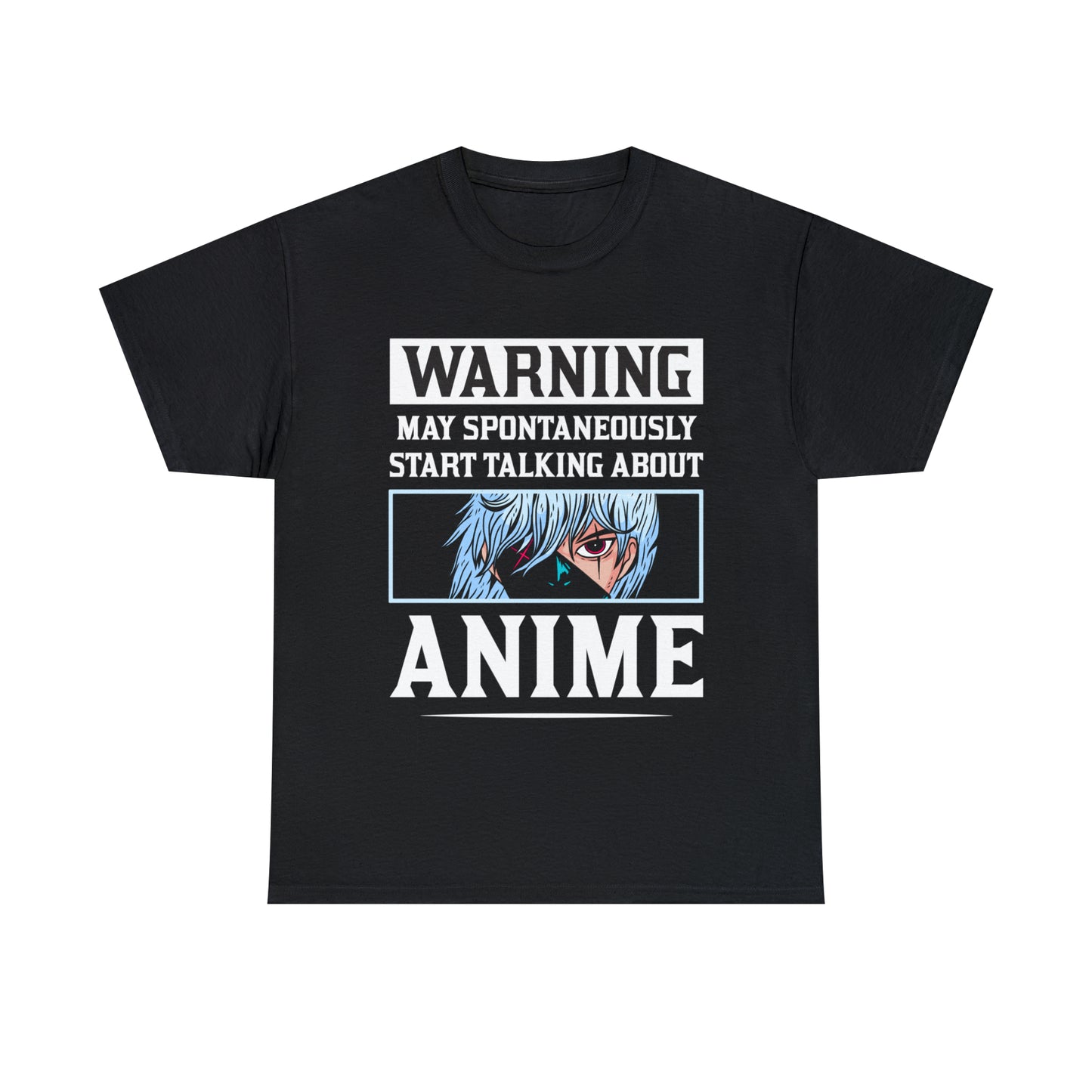 Warning May Spontaneously Start Talking About Anime Short Sleeve Tee