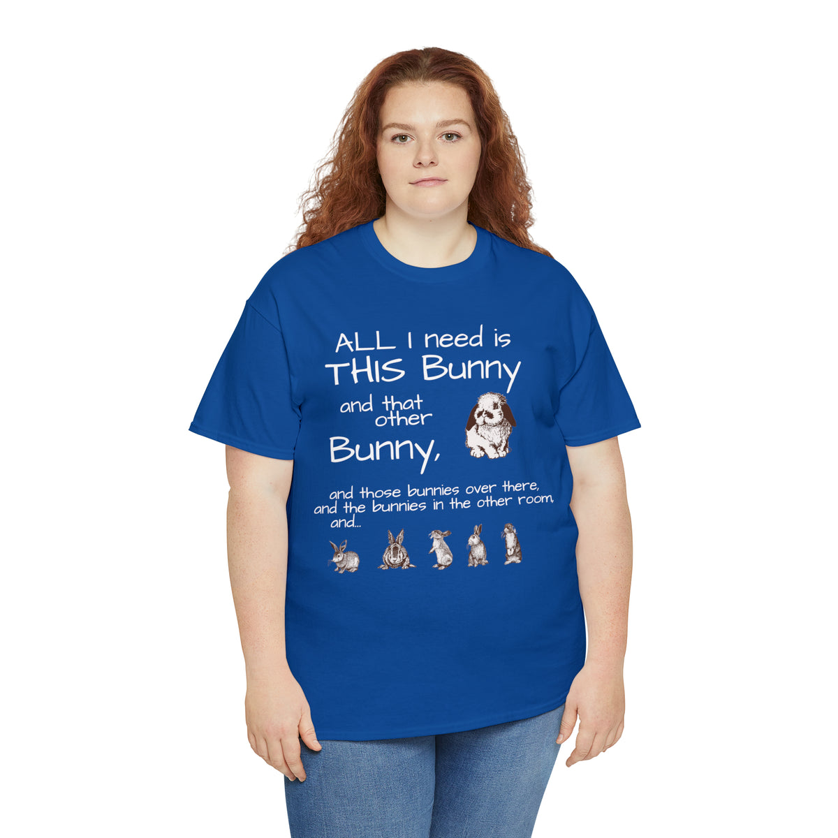 All The Bunnies Rabbit lover Unisex Heavy Cotton Tee