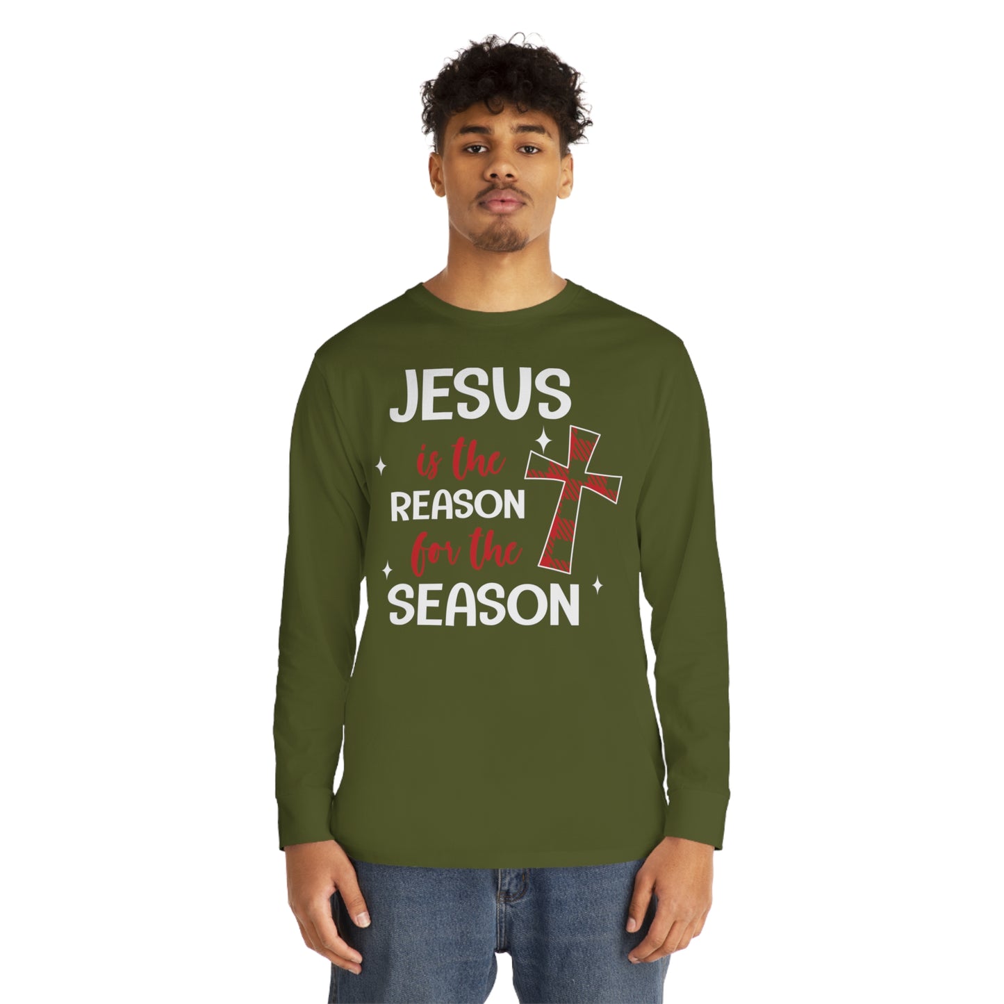 Jesus is the Reason for the Season Christmas Long Sleeve Tee