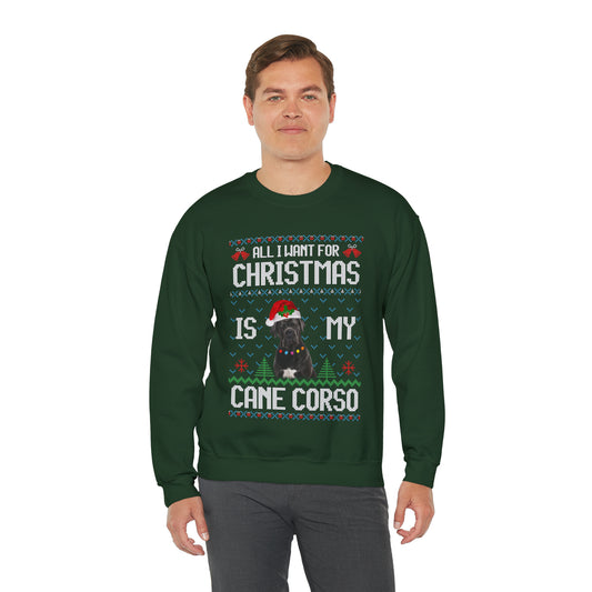 All I Want For Christmas is My Cane Corso Dog Ugly Sweater Sweatshirt