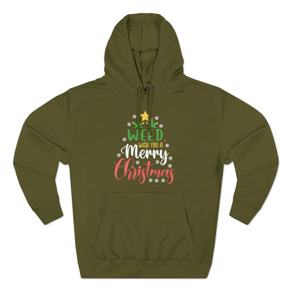 Weed Wish You A Merry Christmas Ugly Sweater Pullover Hoodie