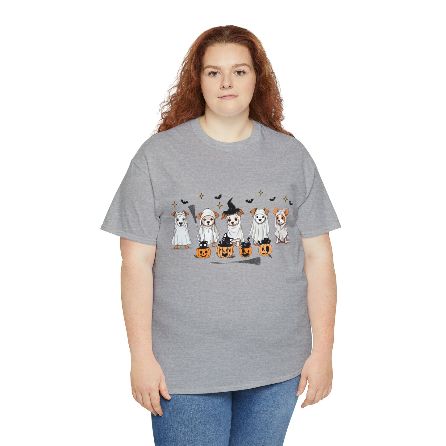 Puppy Ghosts Halloween Short Sleeve Tee