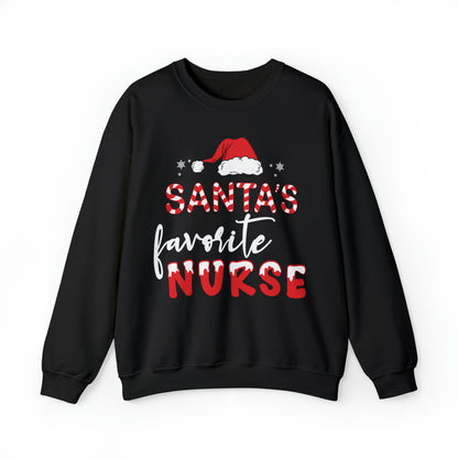 Santa's Favorite Nurse Christmas Sweatshirt