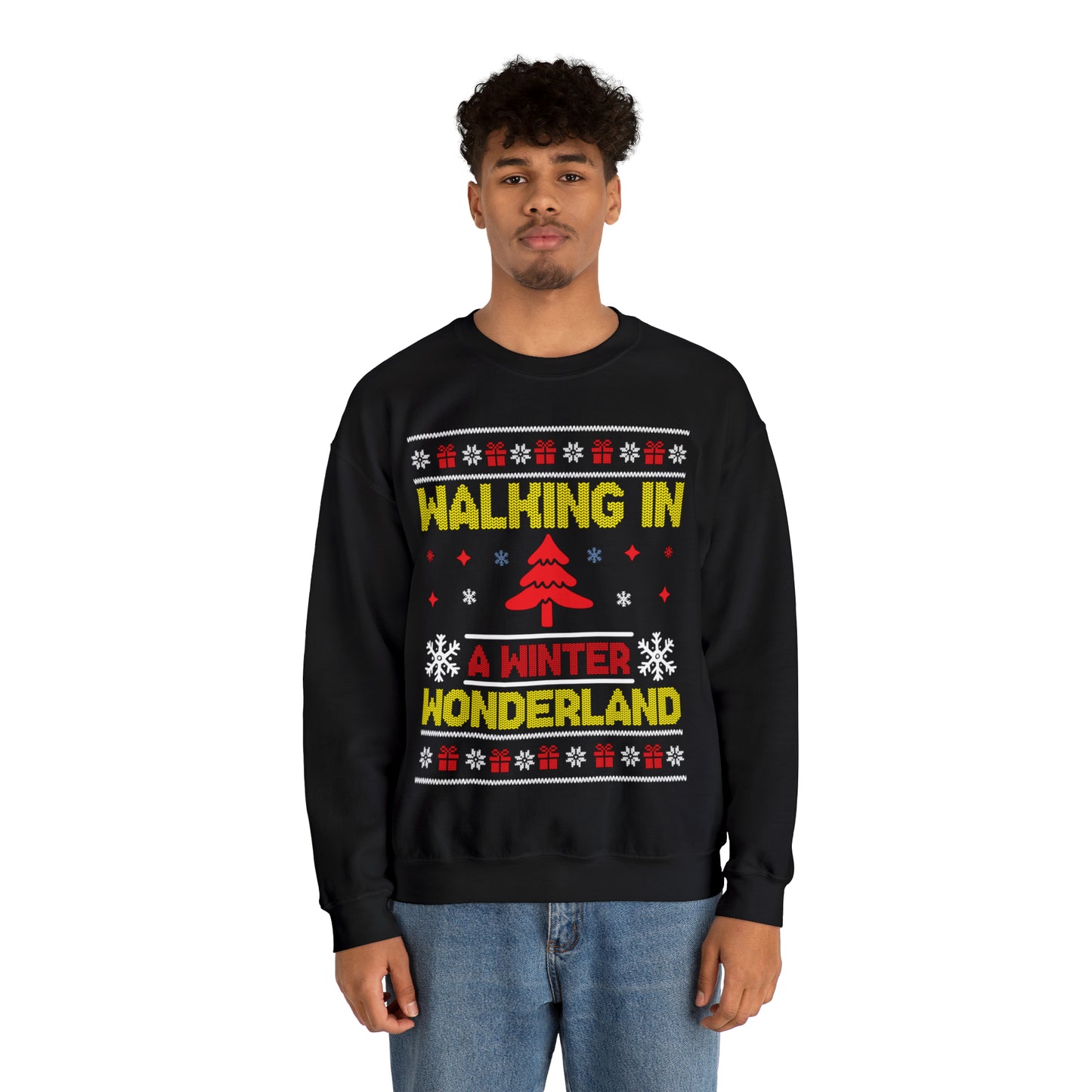 Walking in a Winter Wonderland Christmas Ugly Sweater Sweatshirt