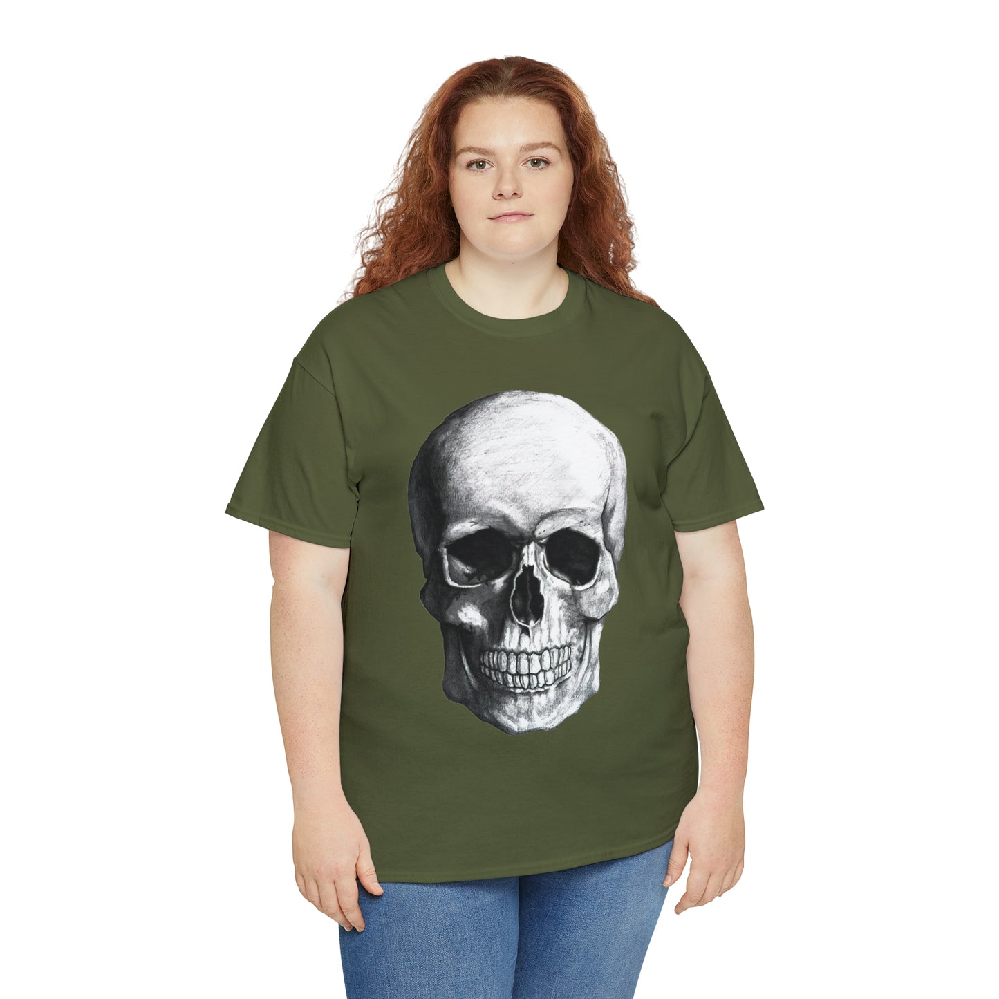 Large Skull Halloween Short Sleeve Tee