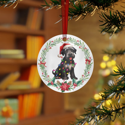 Giant Schnauzer Dog in Lights Ornament