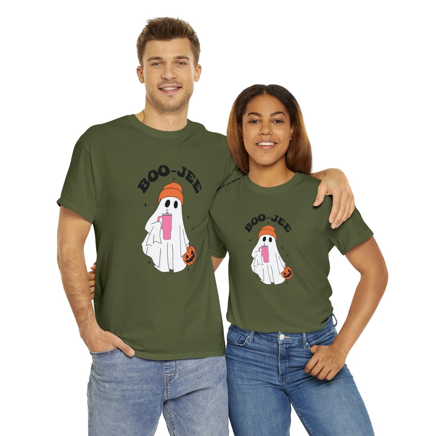 Boo Jee Ghost Halloween Short Sleeve Tee