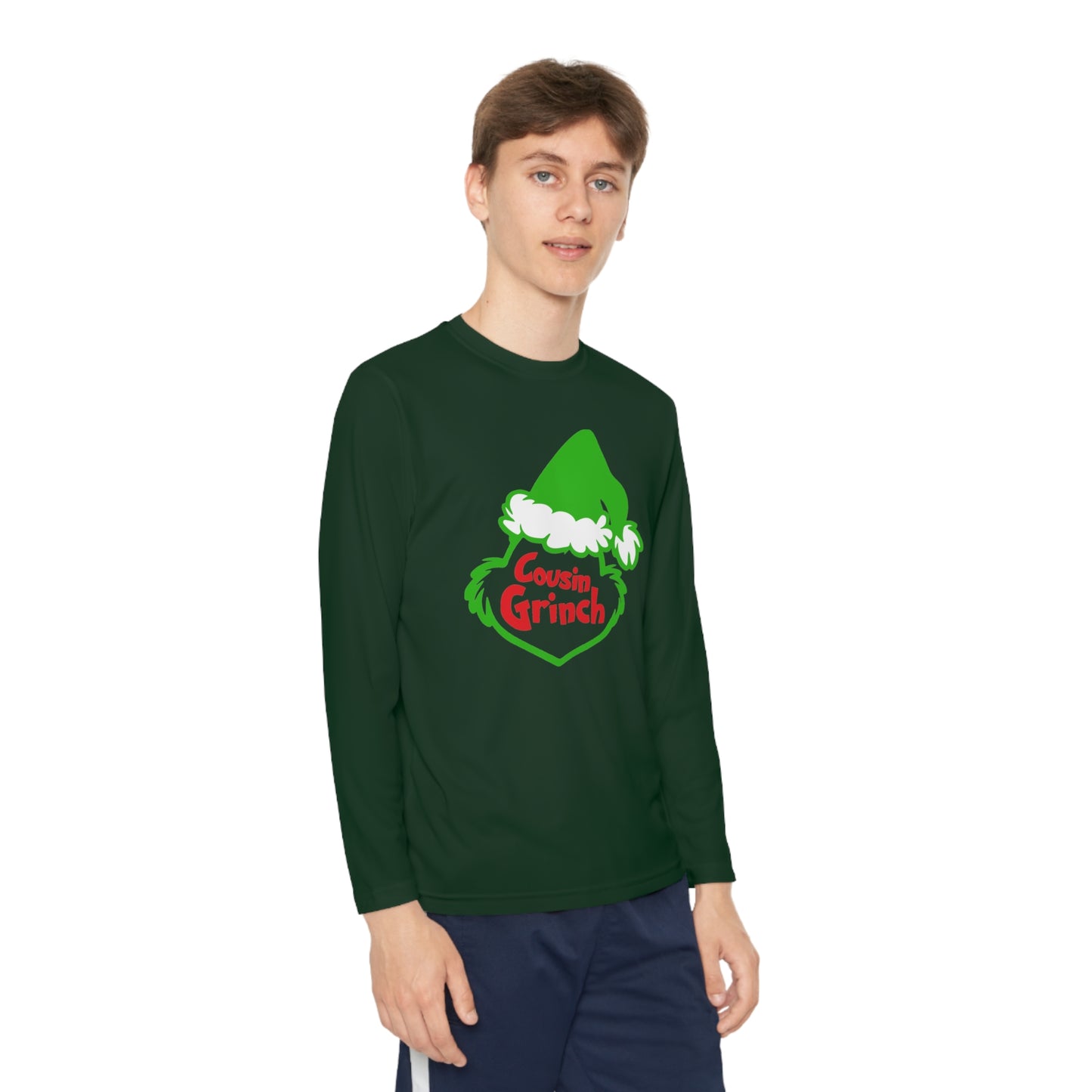 Cousin Grinch Christmas Youth Long Sleeve Tee