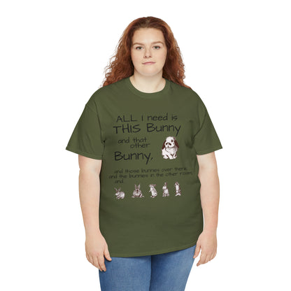 All The Bunnies Rabbit lover Unisex Heavy Cotton Tee