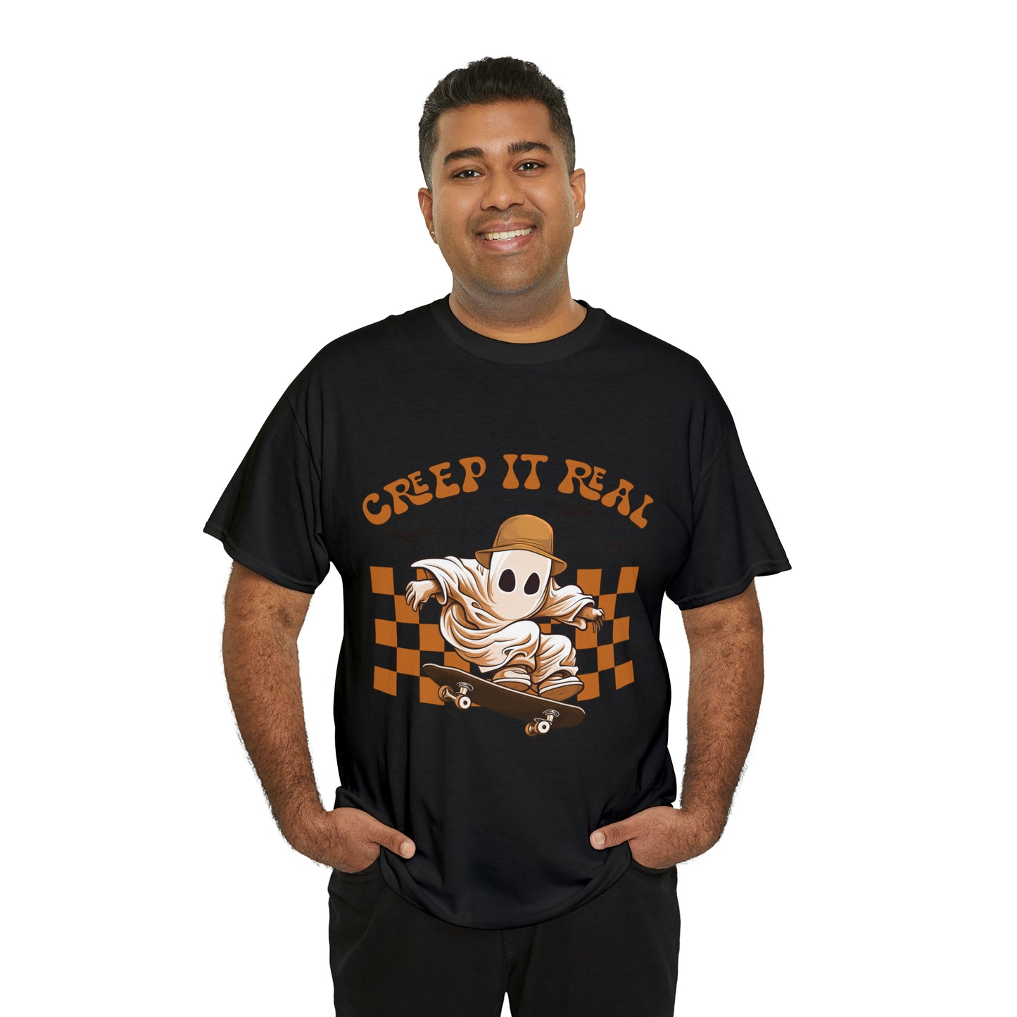 Creep It Real Ghost Halloween Short Sleeve Tee