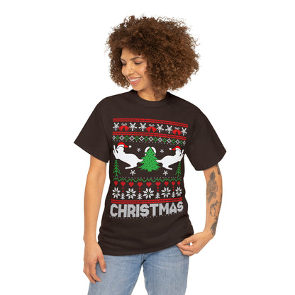 Christmas Cats Ugly Sweater Short Sleeve Tee