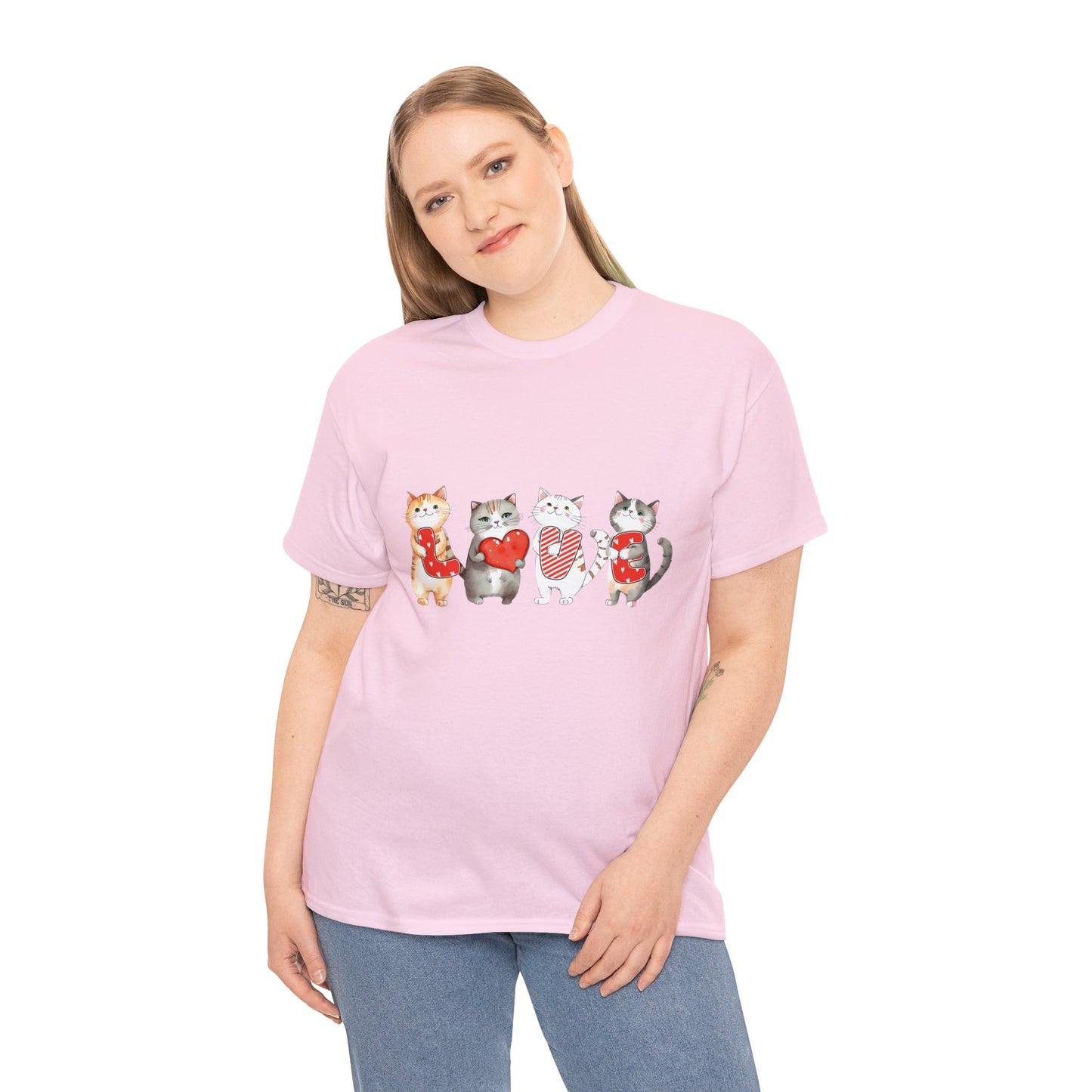 Love Cats Valentine Short Sleeve Tee