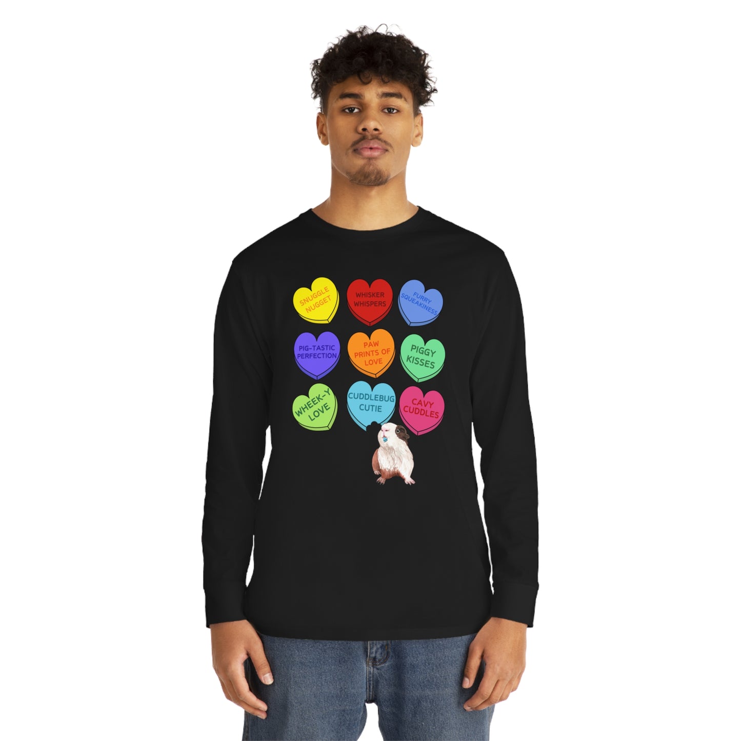 Guinea Pig Sweethearts Valentine Long Sleeve T-shirt