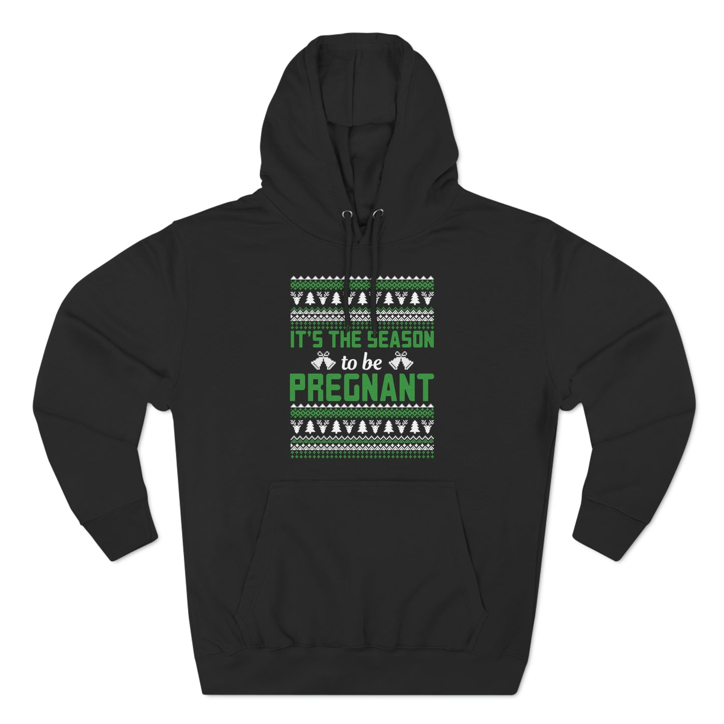 It's the Season To Be Pregnant Christmas Ugly Sweater Pullover Hoodie