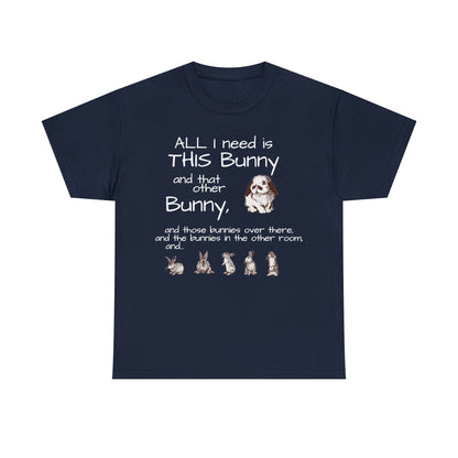 All The Bunnies Rabbit lover Unisex Heavy Cotton Tee