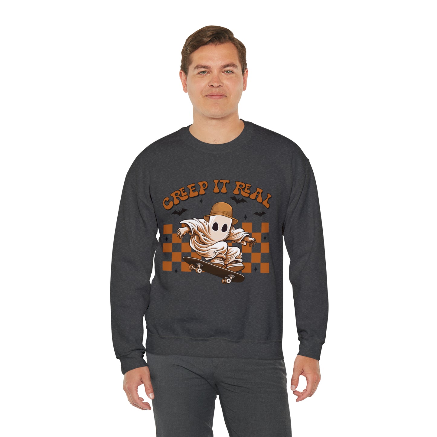 Creep It Real Ghost Halloween Sweatshirt