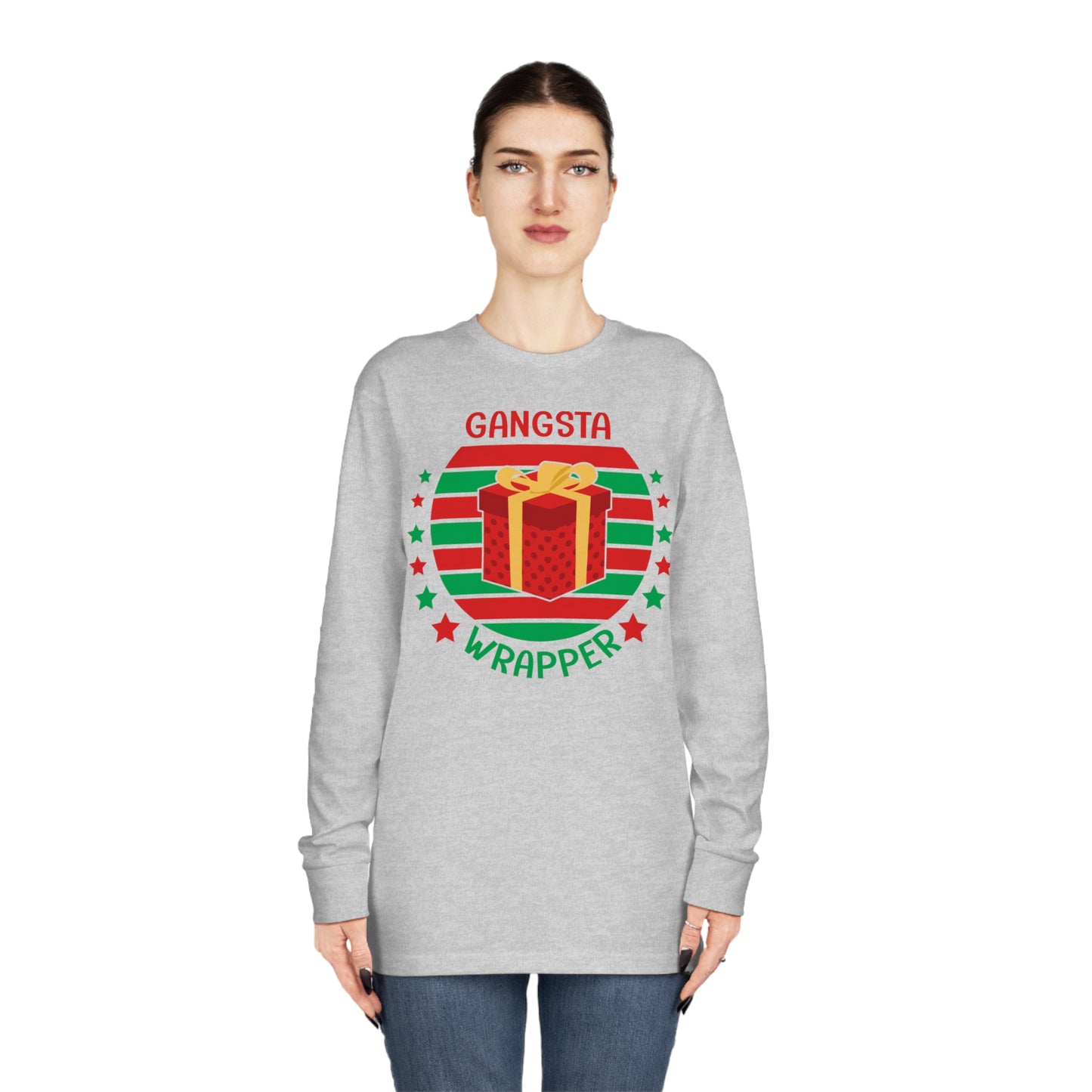 Gangsta Wrapper Christmas Long Sleeve Tee