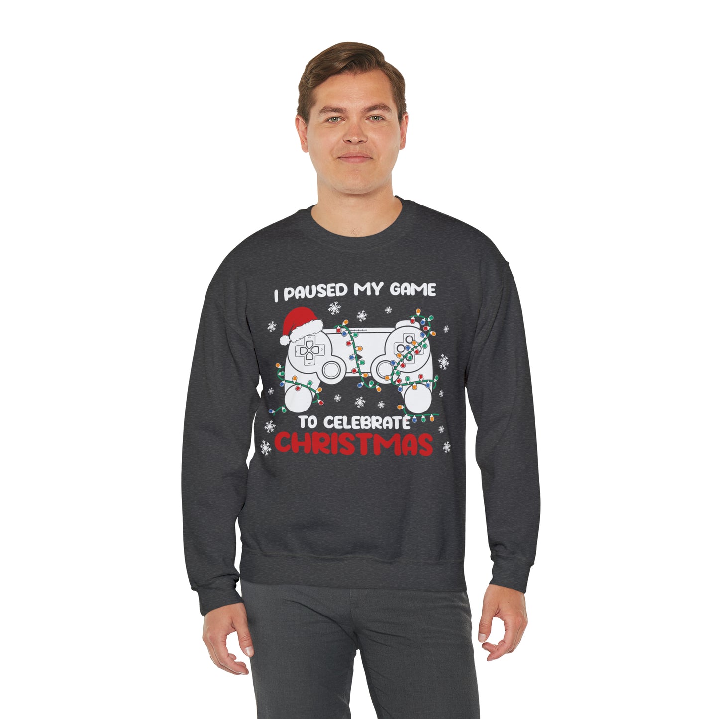 I Paused My Game To Celebrate Christmas Sweatshirt