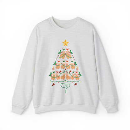 Llama Christmas Tree Christmas Sweatshirt