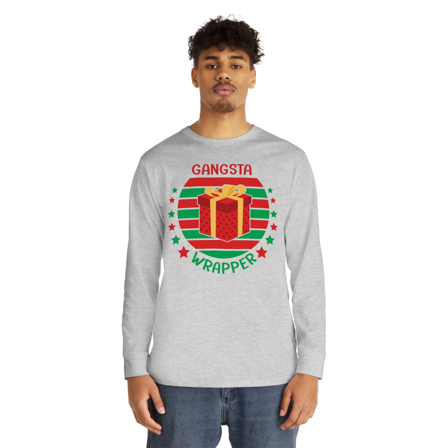 Gangsta Wrapper Christmas Long Sleeve Tee