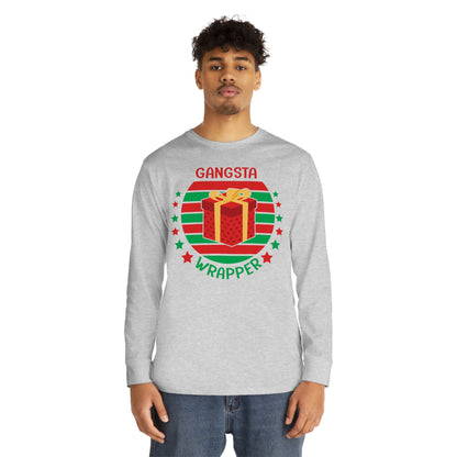 Gangsta Wrapper Christmas Long Sleeve Tee