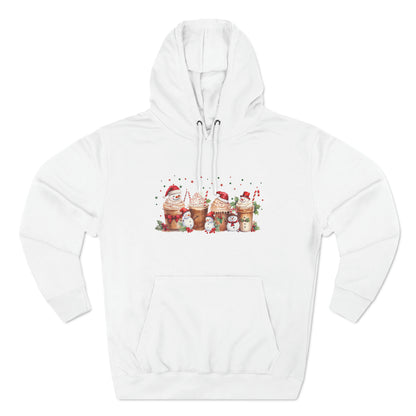 Snowmen Coffee Latte Christmas Pullover Hoodie