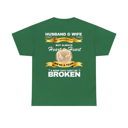 Husband & Wife Not Always Eye to Eye But Always Heart to Heart Short Sleeve Tee