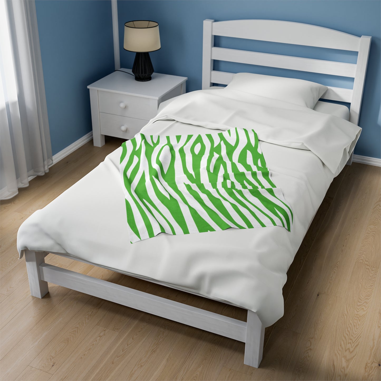 Green Zebra Pattern Blanket